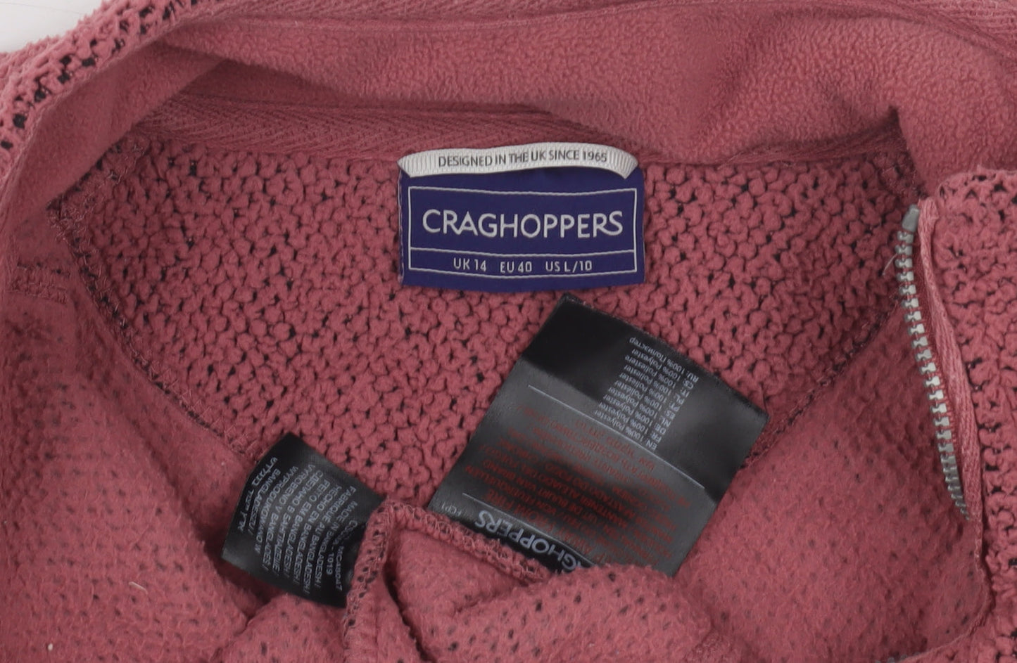 Craghoppers Women's Pink Pullover Sweatshirt UK 14