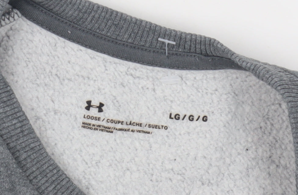 Under Armour Men's Grey Pullover Sweatshirt L
