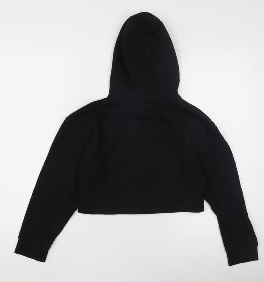 Elle Girls Black Hoodie Long Sleeve Casual Size 10-11