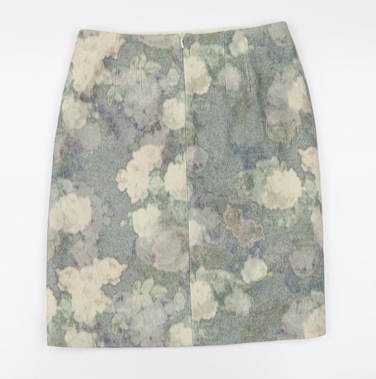 Hobbs Women's Multicoloured Wool Pencil Skirt, Size 8