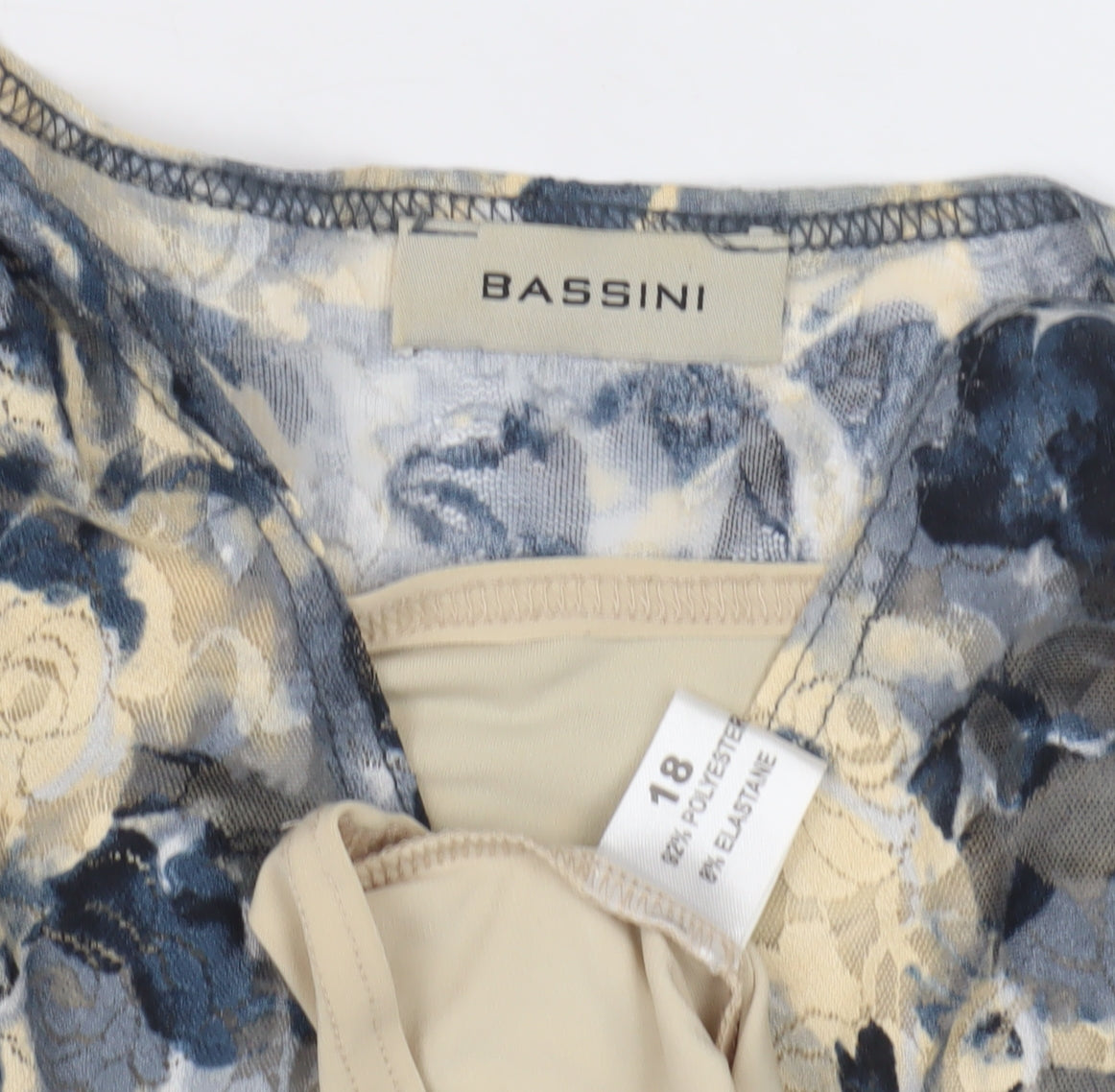 Bassini Women's Multicoloured Floral Wrap T-Shirt Size 18
