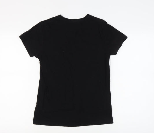 Unisex Adultss UK Size S Game Of Thrones Black Cotton T-Shirt
