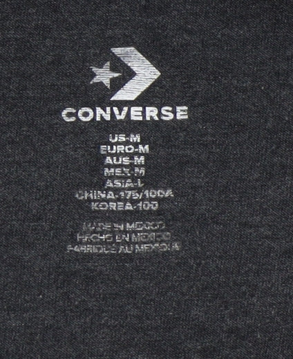 Converse Men's Black M T-Shirt, Short Sleeve, Crew Neck