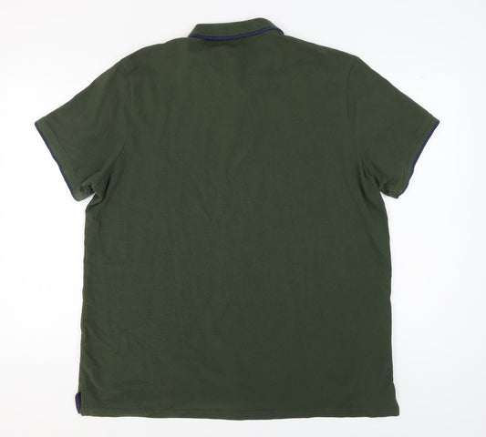 Mountain Warehouse Men's 2XL Green Polo Shirt