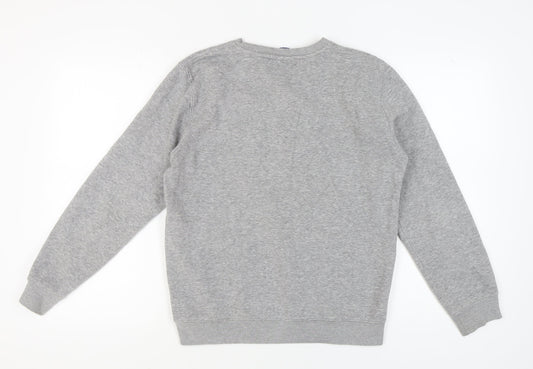 Champion Unisex Grey Pullover Sweatshirt Size M