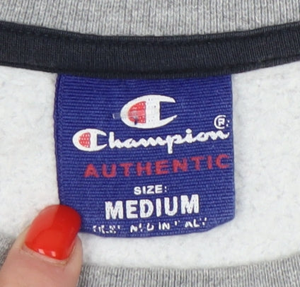 Champion Unisex Grey Pullover Sweatshirt Size M