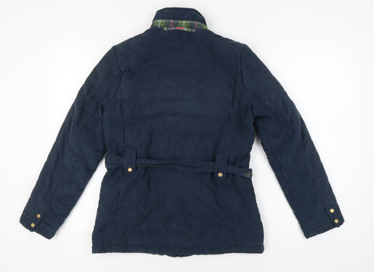 Musto Women's Blue Quilted Jacket Size 10