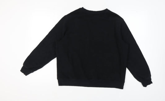 Marks and Spencer Women's Black Sequin Sweatshirt Size 14