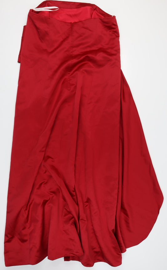 Forever Yours Red Strapless Satin Gown Women Size 24