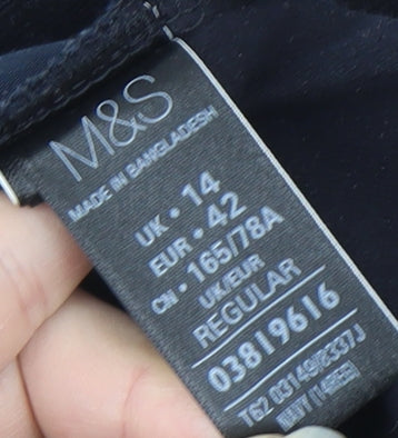 Marks and Spencer Women's Black Trousers Size 14