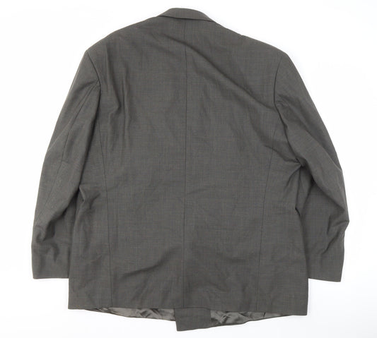 Marks and Spencer Men's Grey Double-Breasted Blazer 46S