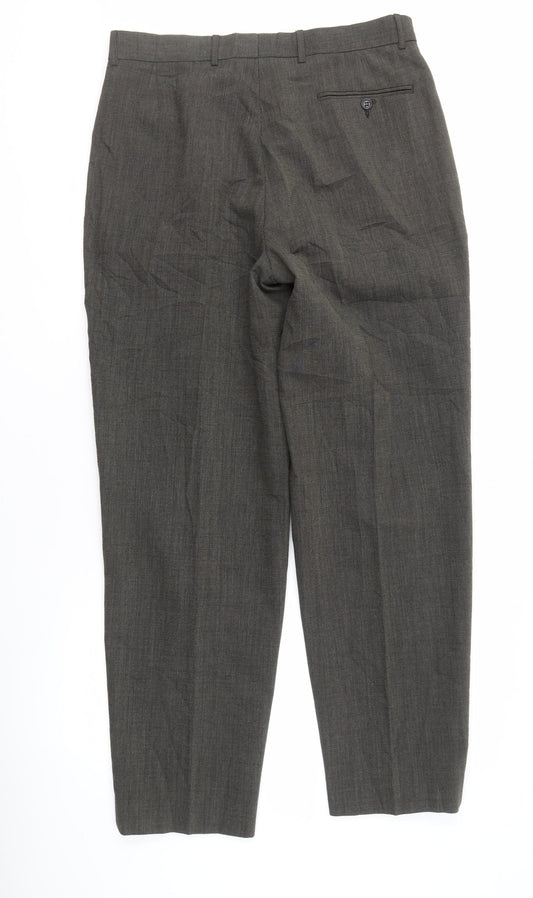Charly O'Brian Men's Grey Dress Pants, Size 34, Business Wear