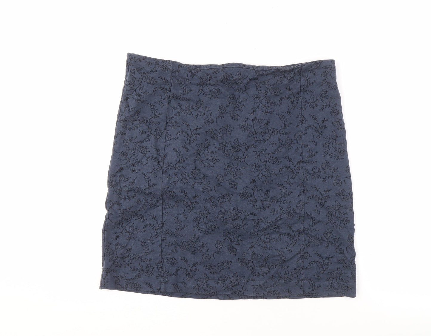 Fat Face Women's Blue Skirt Size 12 with Zip Closure