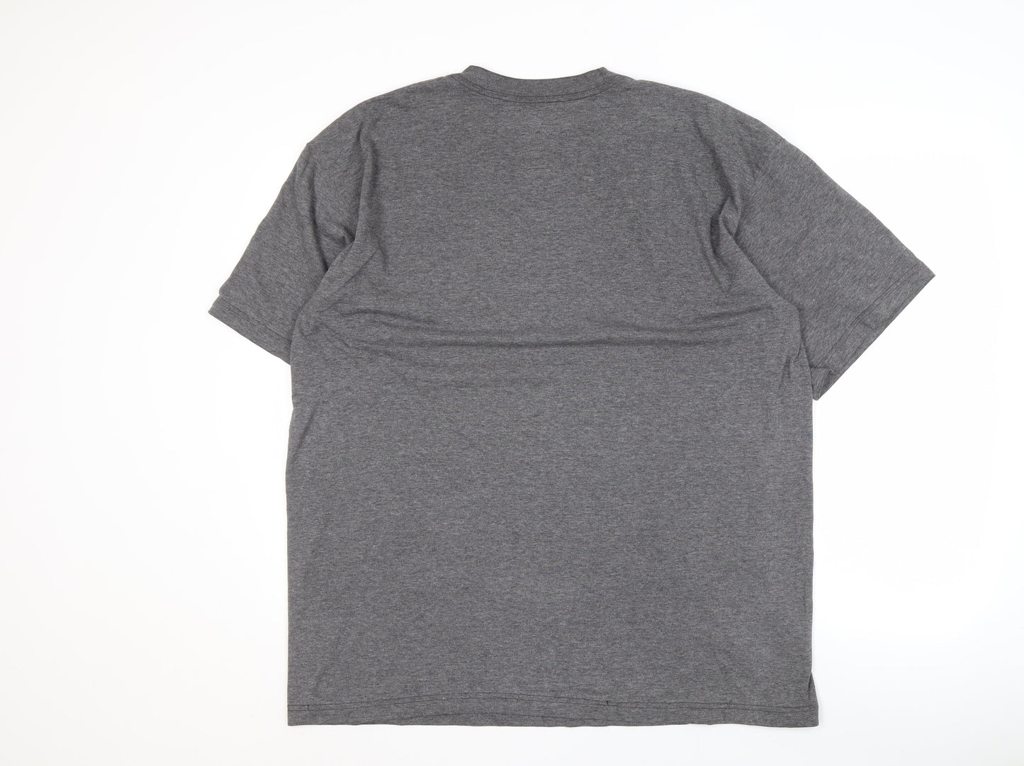 Adidas Men's Grey XL Logo T-Shirt Short Sleeve