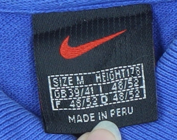 Nike Men's Blue Polo M Collared Short Sleeve