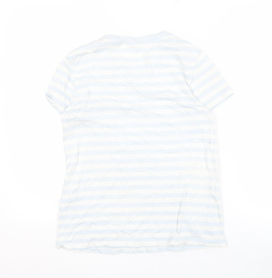 Levi's Women's Blue Striped T-Shirt, XS, Casual Style