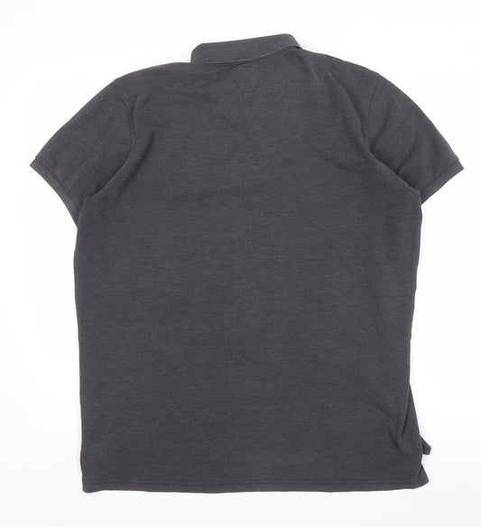 Lyle and Scott Men's Grey Polo Shirt, Size L