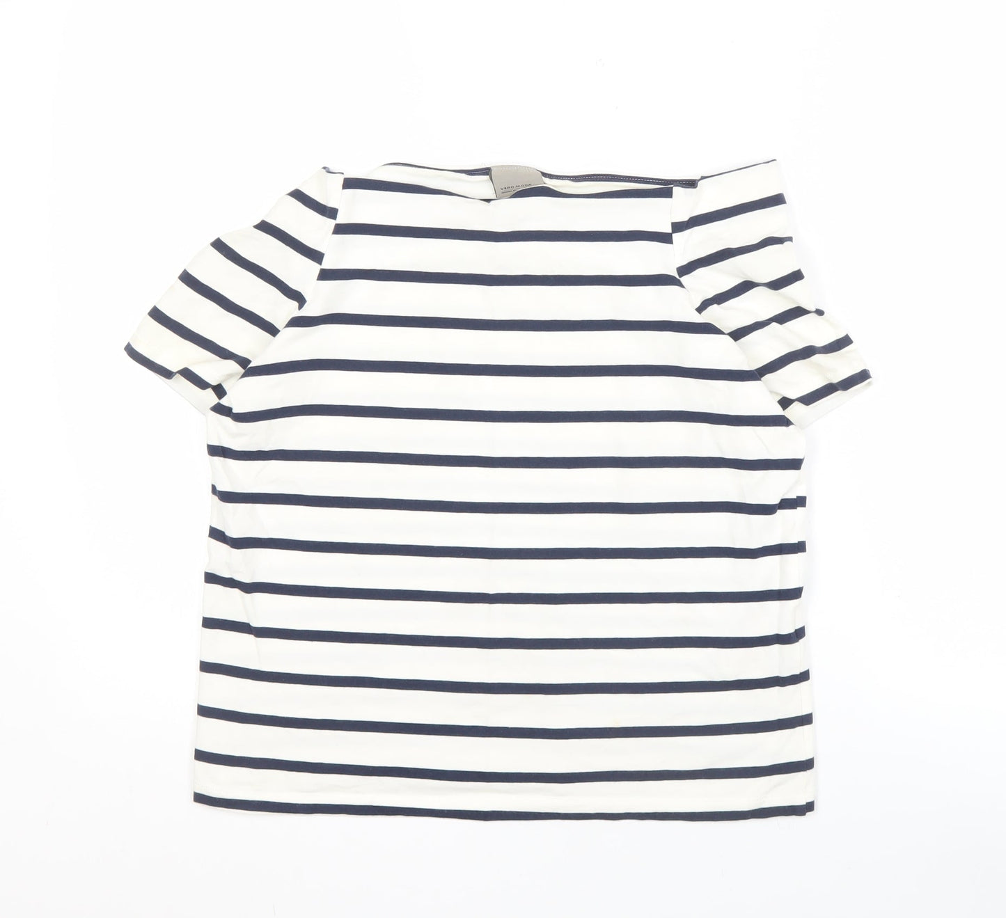 Vero Moda Women's Multicoloured Striped T-Shirt L