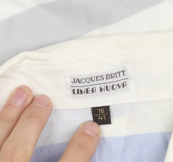 Jacques Britt Unisex Multicoloured Striped Button-Up Shirt