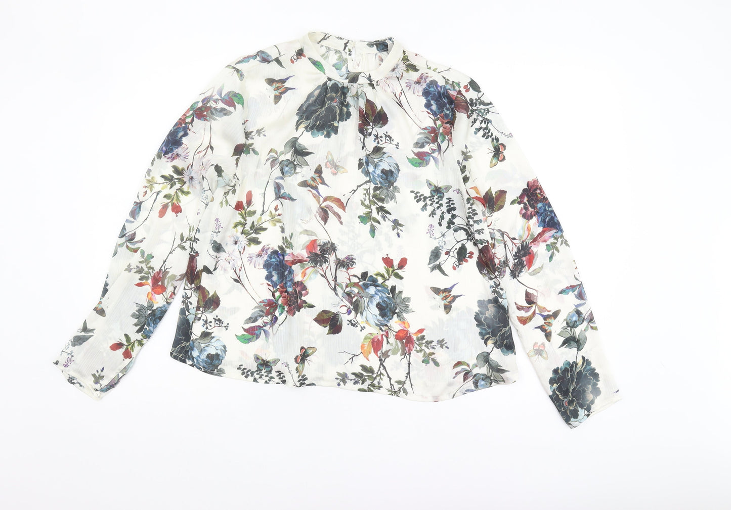 Stradivarius Women's Multicoloured Floral Blouse, L Size
