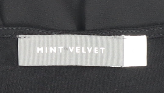 Mint Velvet Women's Black Tunic Blouse, Size 10