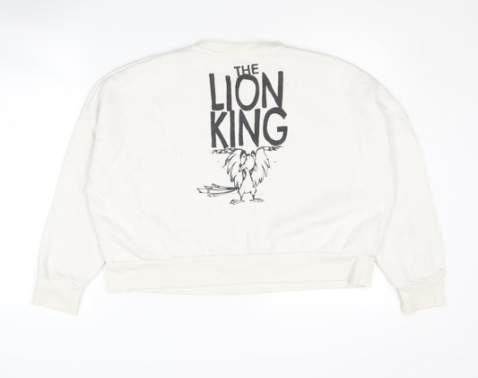 Disney The Lion King Women's Ivory Pullover Sweatshirt M