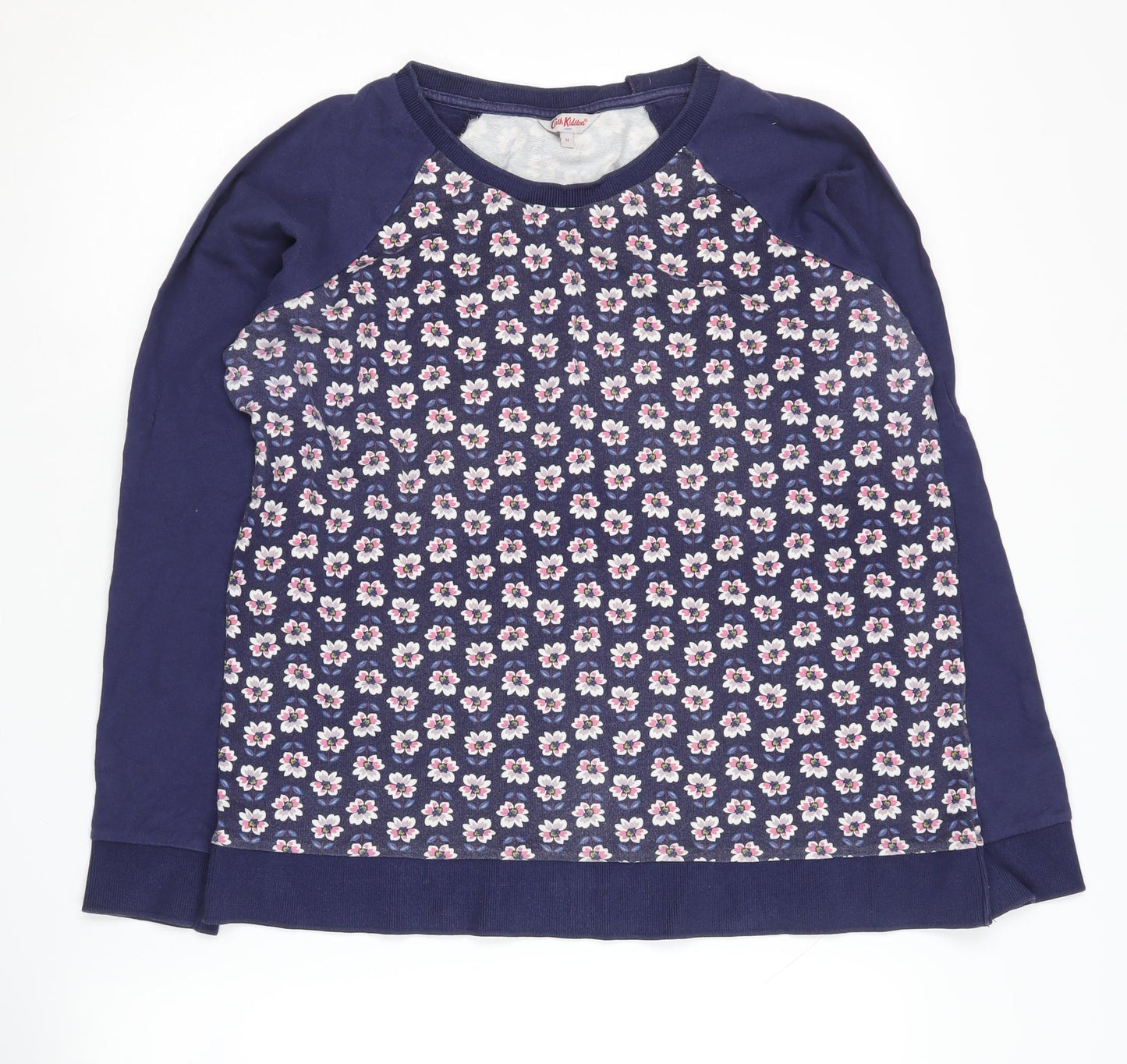 Cath Kidston Women's Blue Floral Pullover Sweatshirt M