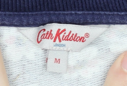 Cath Kidston Women's Blue Floral Pullover Sweatshirt M