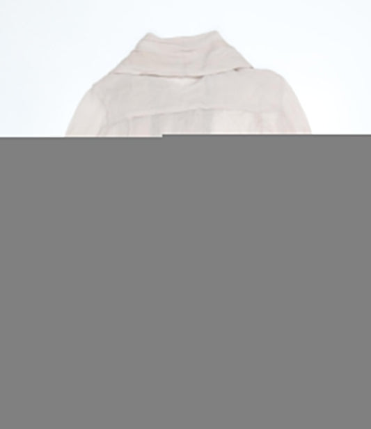 French Connection Women's Beige Silk Blouse Size 8