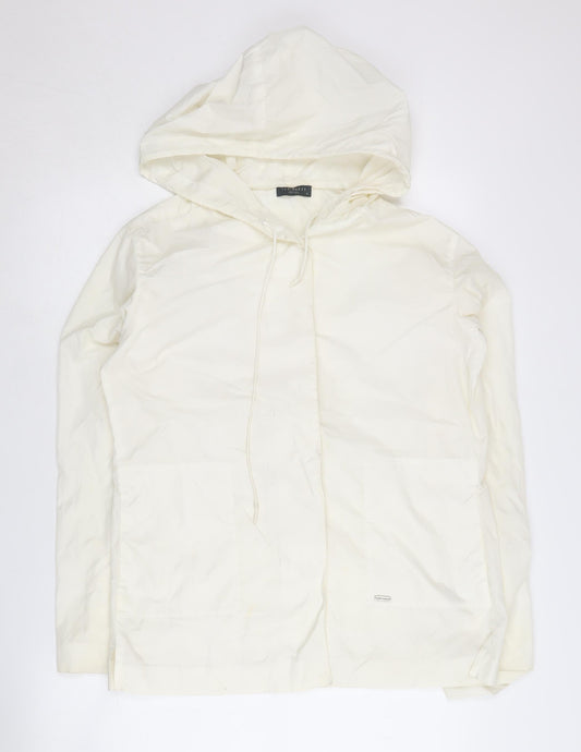 Ted Baker Women's Ivory Hooded Jacket Size 4
