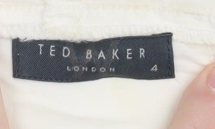 Ted Baker Women's Ivory Hooded Jacket Size 4