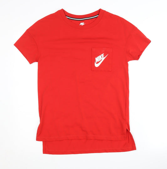 Nike Women's Red XS Basic T-Shirt - Casual Sportswear