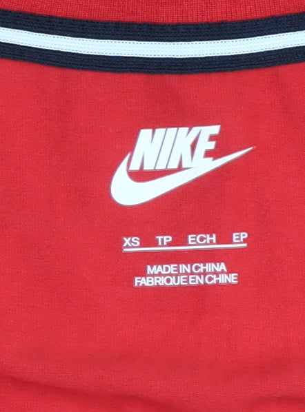 Nike Women's Red XS Basic T-Shirt - Casual Sportswear