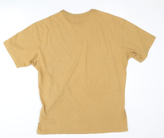 Nike Men's Brown Relaxed Fit Logo T-Shirt - Medium
