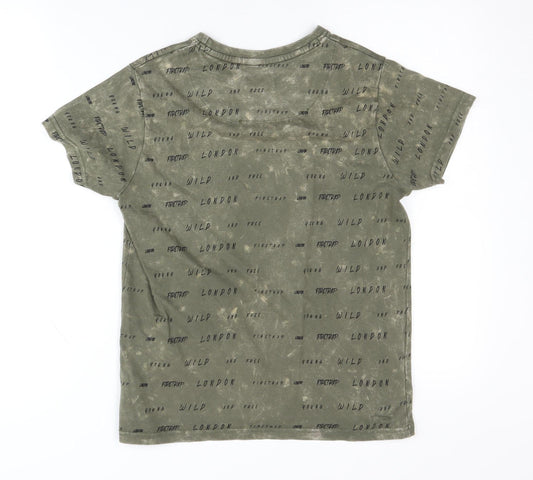 Firetrap Boys Green Graphic Print T-Shirt 11-12 Years