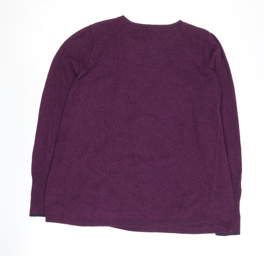 Joules Women's Purple Pullover Jumper, Size 8