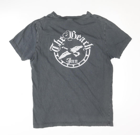 Diesel Men’s Grey Graphic Print T-Shirt, Size L