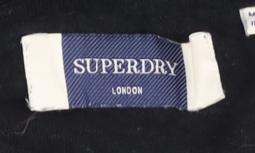 Superdry Women's Black Lace Accent T-Shirt Size 8
