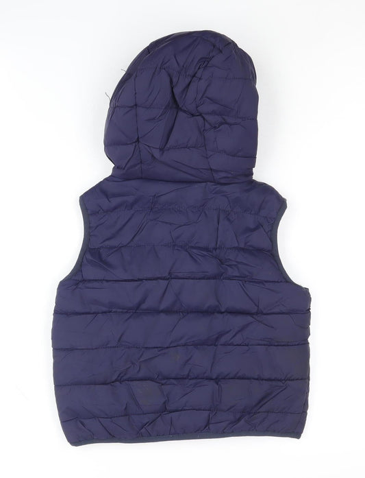 Peter Storm Boys Blue Hooded Bodywarmer Jacket, 3-4 Years