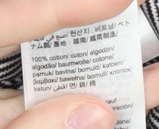 Calvin Klein Men's Black Striped 2XL Polo Shirt