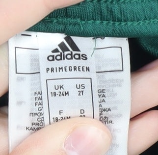 Adidas Green Unisex Toddler Sports Shorts 18-24 Months