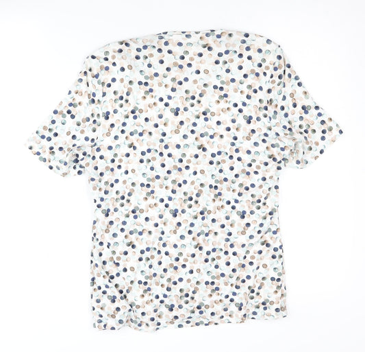 Eastex Women's Multicoloured Polka Dot Blouse Size 10