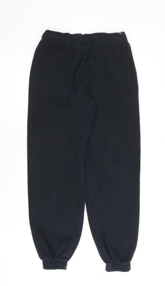Puma Boys Black Jogger Trousers, Regular Fit, Size 12