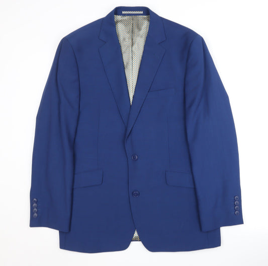 Moss 1851 Men's Blue Blazer 40S Notch Lapel