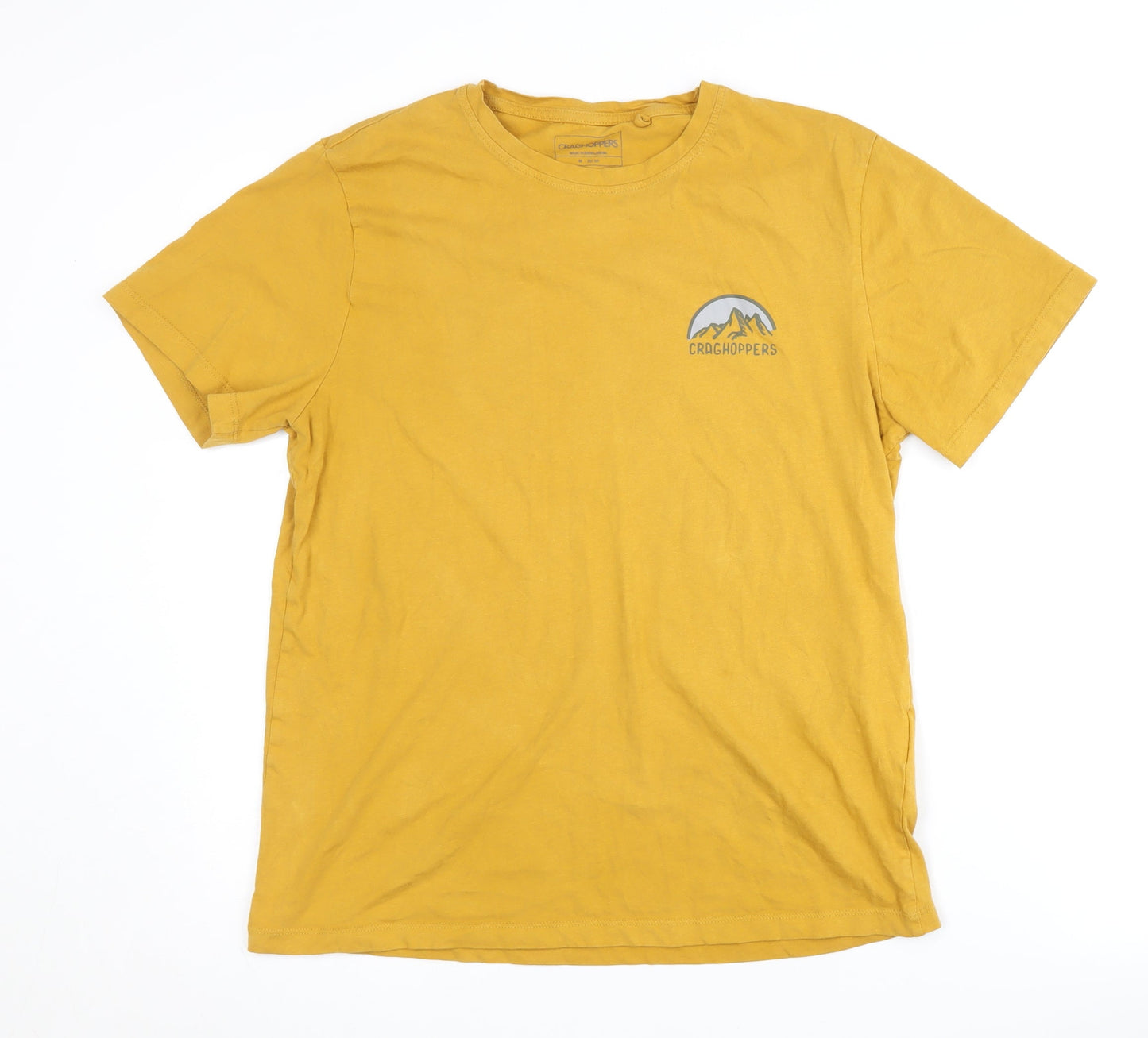 Craghoppers Men's Yellow Outdoor Graphic Tee - M
