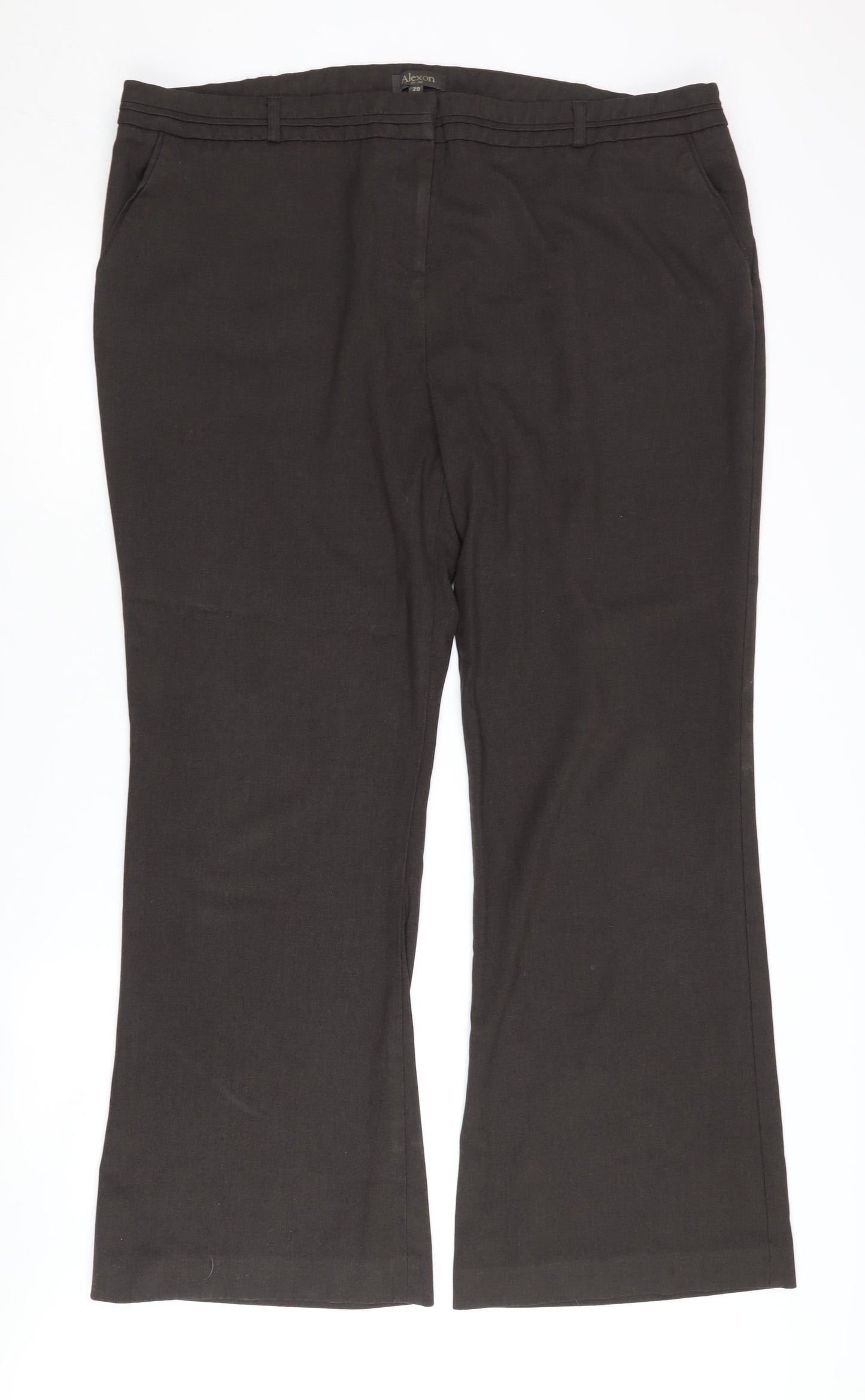 Alexon Women's Black Trousers, Size 20, Regular Fit