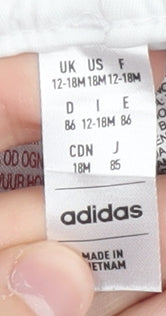 Adidas Unisex White Sports Shorts 12-18M Manchester United