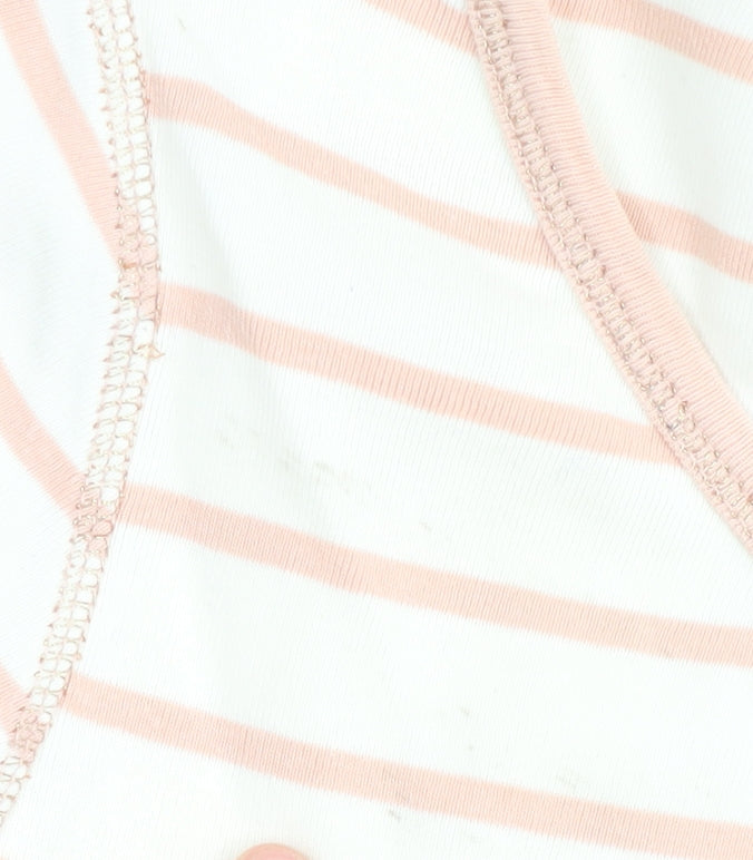Laura Ashley Women's Multicoloured Striped Top Size 10