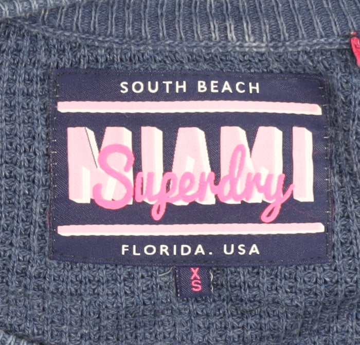 Superdry Women's Blue Pullover Jumper XS