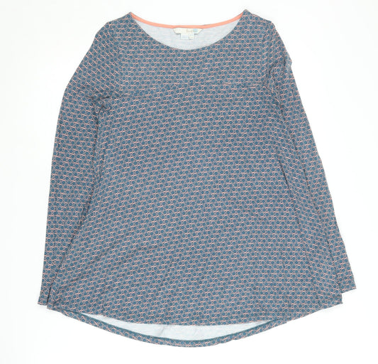 Womens UK Size 8 Boden Multicoloured Viscose Blend T-Shirt